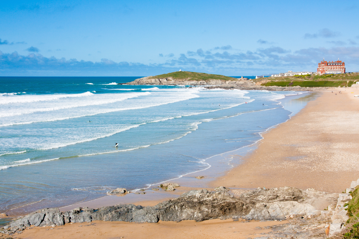 Newquay's iconic Fistral beach - 5 minutes walk away